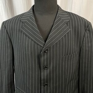 Ermenegildo Zegna Zanetti Super 100's Wool Pin Stripe Men's 40L Blazer Italy
